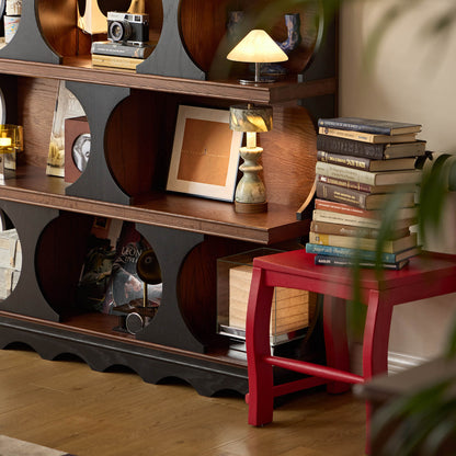 Orion Vintage Open Bookcase, Mid-Century Display Storage Shelf