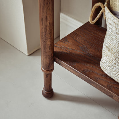 Semo Vintage Arch Console Table, Mid-Century Entryway Table with Shelf