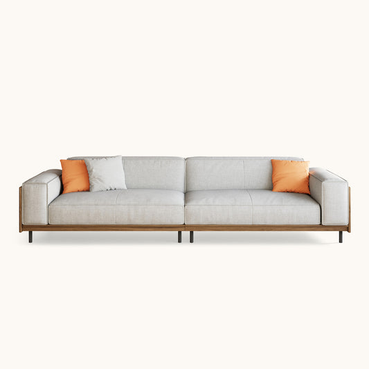 Modern 4-Seater Sofa with Deep Seats for Living Rooms