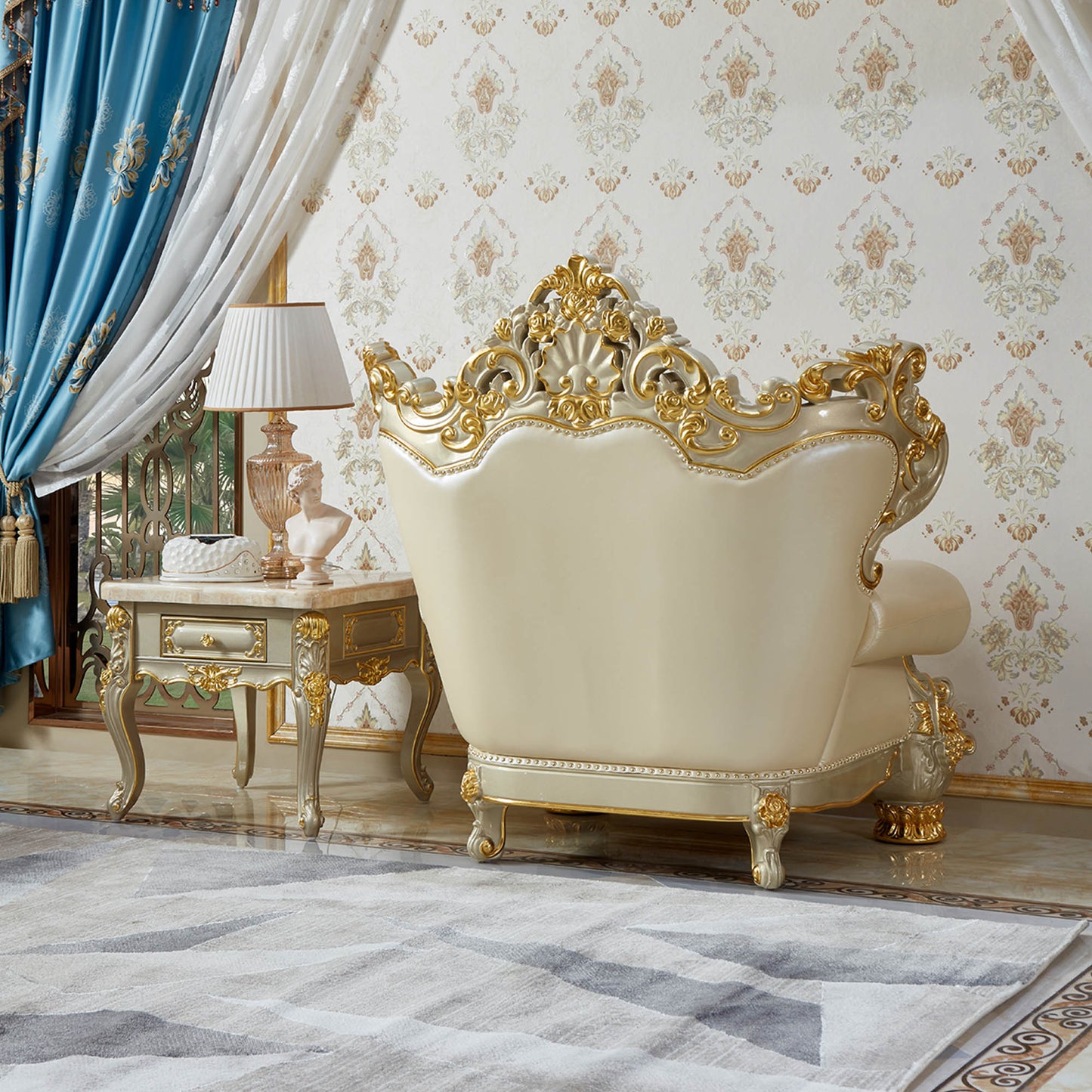 Versailles Royale Luxury Sofa Set – European Baroque Gold Carved Living Room Collection