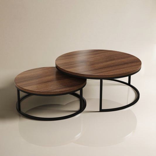 Coffee Table T42-FK-M001 Modern Rotundity 55.2" (Set of 2)