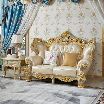 Versailles Royale Luxury Sofa Set – European Baroque Gold Carved Living Room Collection