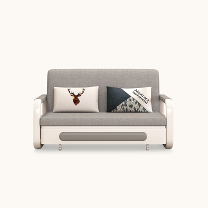 Pull-Out Sofa Bed with Storage Chaise for Small Living Spaces
