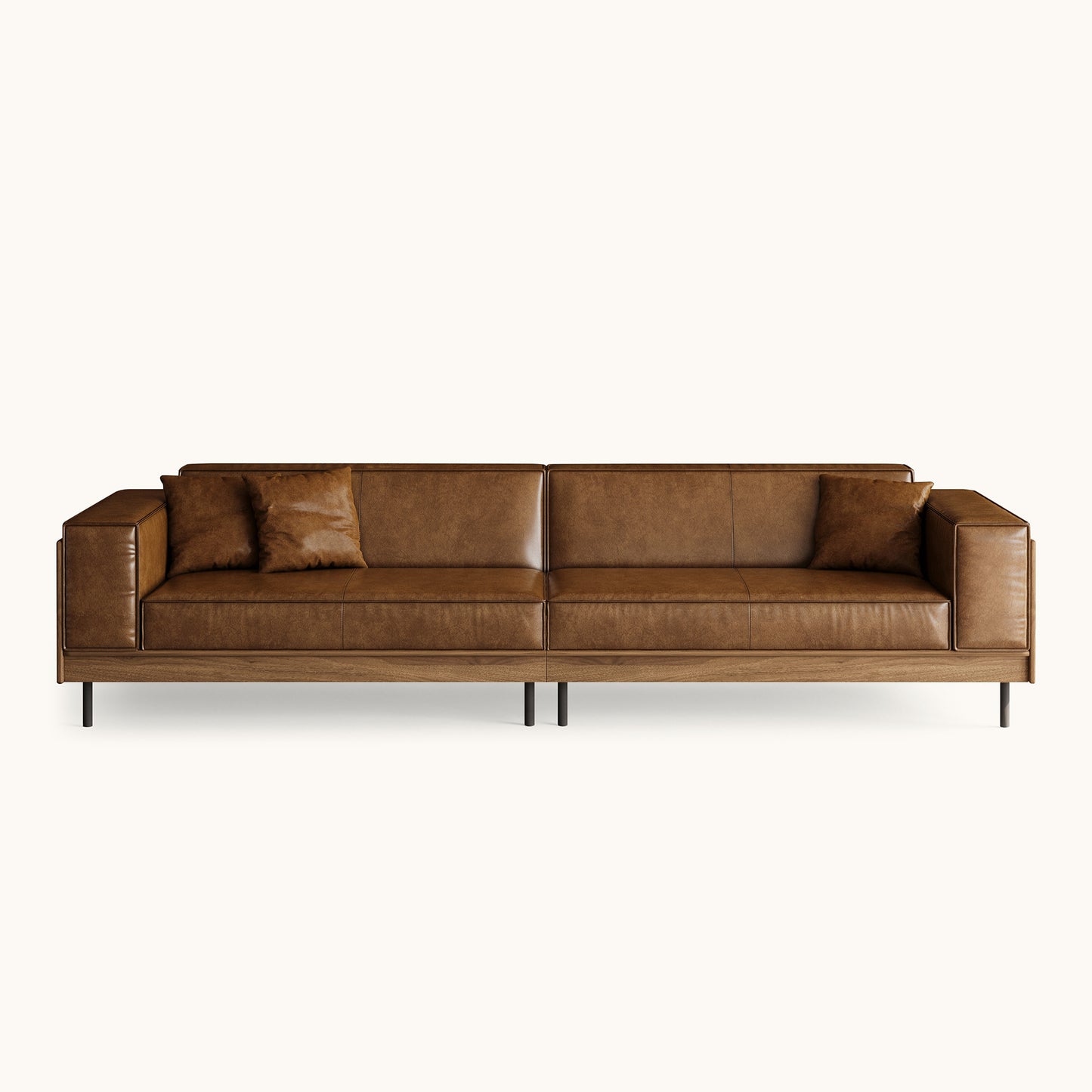 Modern 4-Seater Sofa with Deep Seats for Living Rooms
