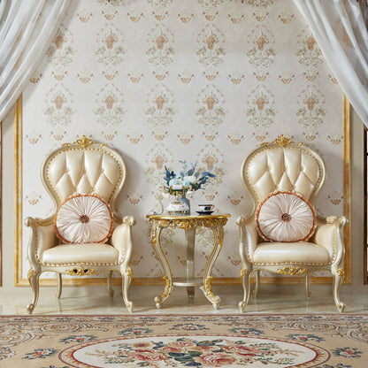 Château Royale End Table – French Rococo Luxury Accent Table