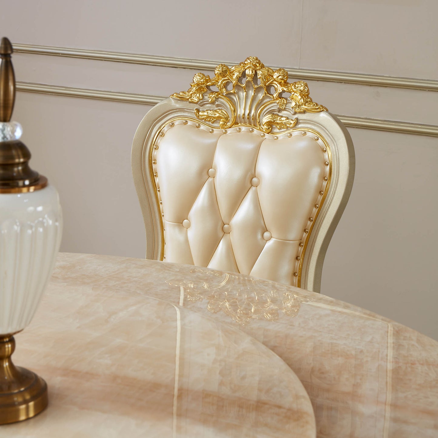 Versailles Supreme Dining Chair – French Rococo Upholstered Dining Chair