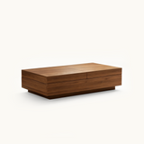 Mid-Century Expandable Coffee Table with Storage for Living Rooms