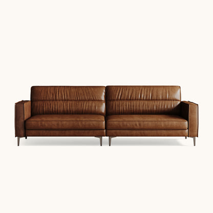 Mid-Century Modern Sofa with Deep Seats for Living Rooms