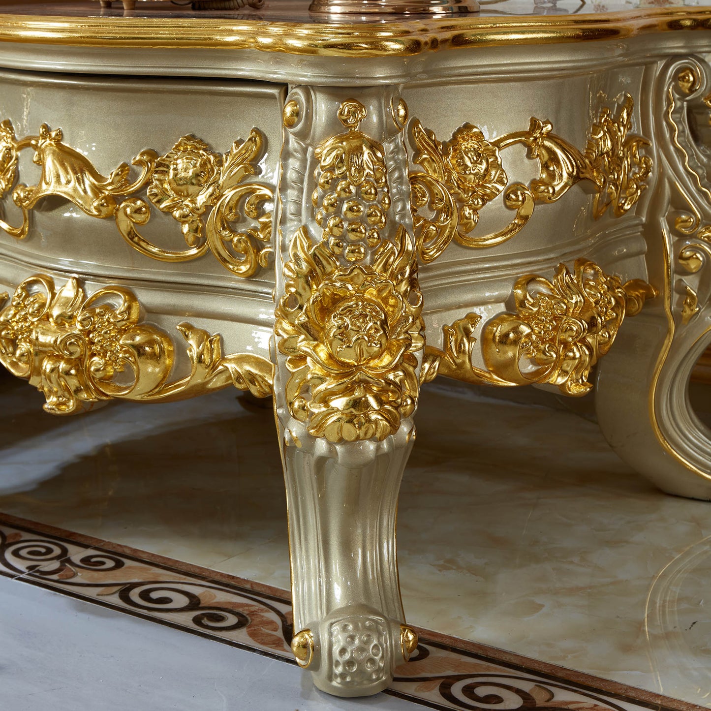 Palais Doré Accent Cabinet – French Luxury End Table Collection