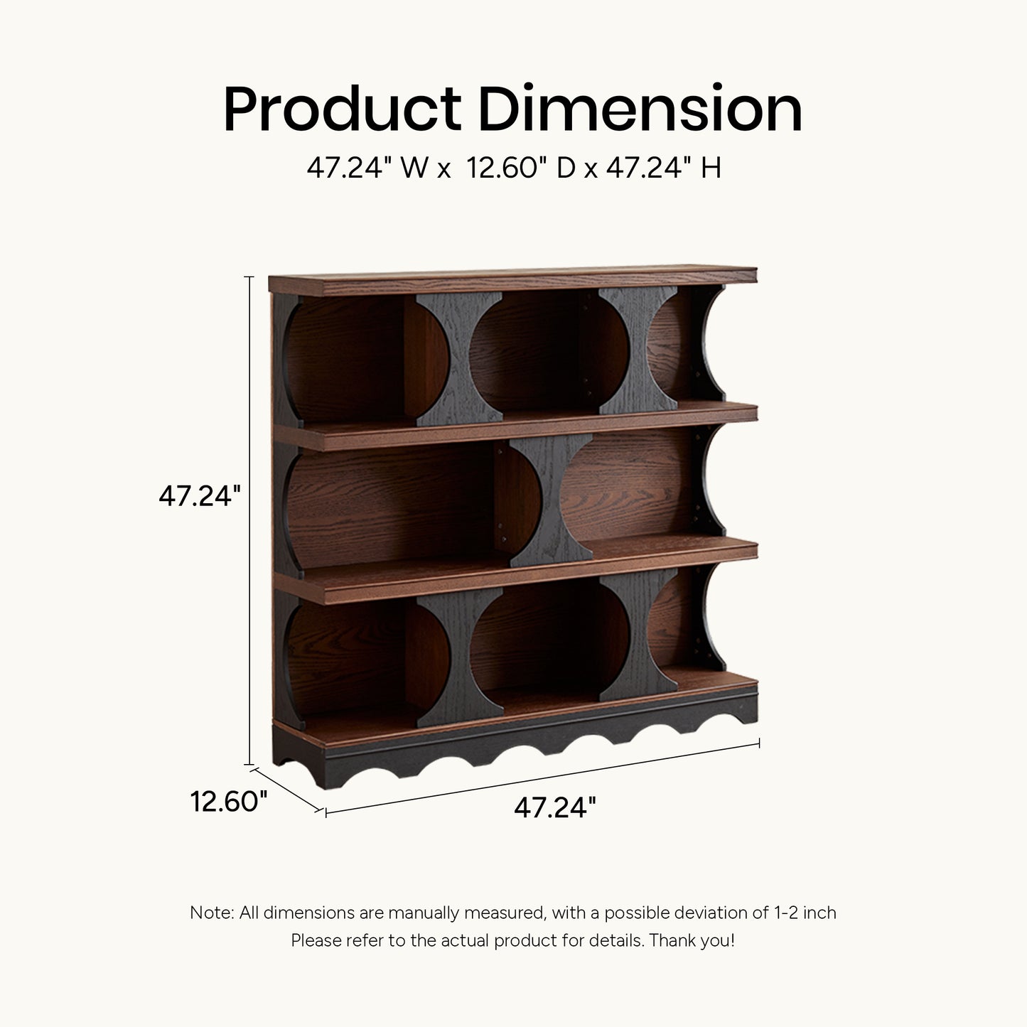 Orion Vintage Open Bookcase, Mid-Century Display Storage Shelf