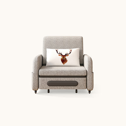 Modern Fold-Out Sofa Bed 56.69" with Adjustable Backrest & Hidden Storage