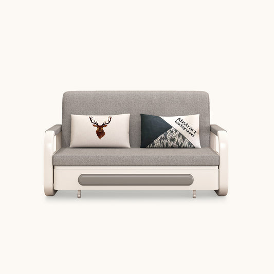 Pull-Out Sofa Bed with Storage Chaise for Small Living Spaces