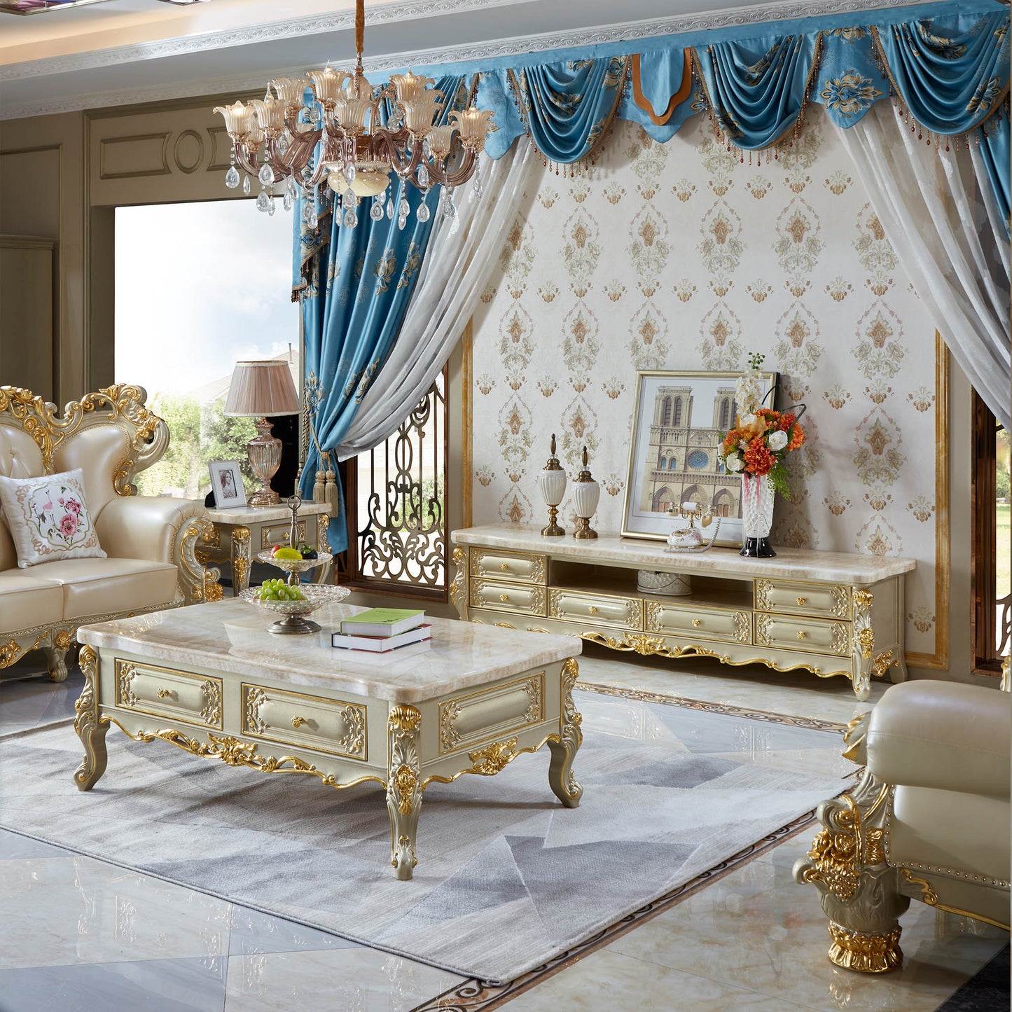 Versailles Royale Luxury TV Stand Collection – European Baroque Entertainment Center