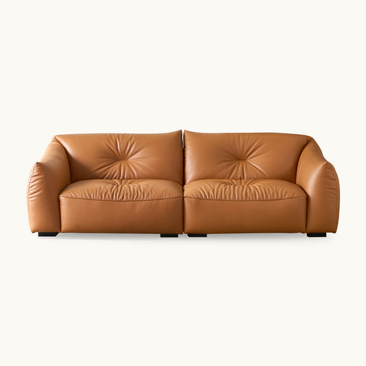 Karl Genuine Leather Sofa (87” / 94” / 102” / 110”)
