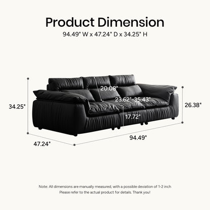 Bailey Genuine Leather Sofa (94” / 102” / 110”)