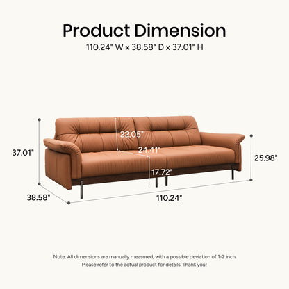 Liuguang Genuine Leather Sofa (94” / 110” / 118” / 126”)