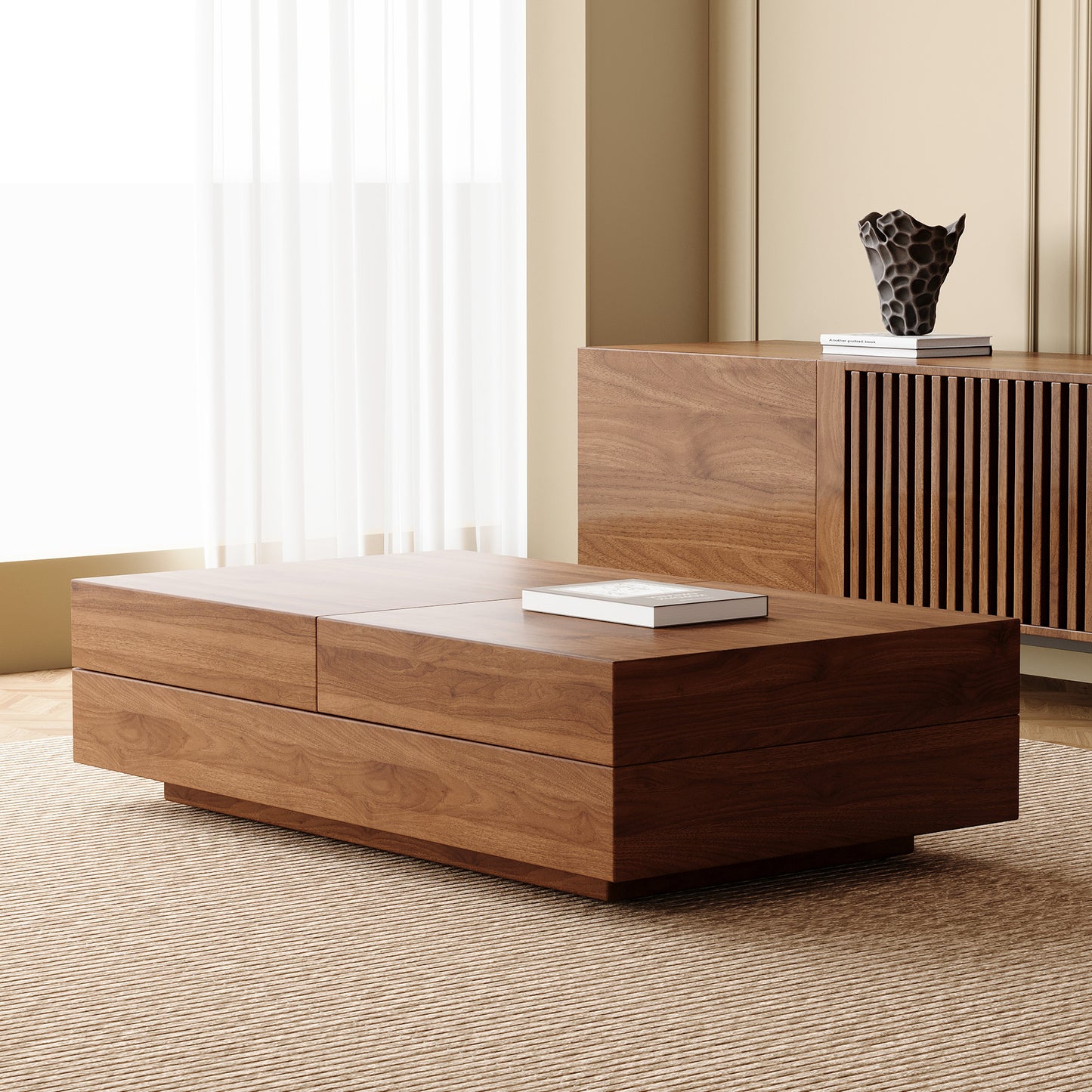 FamiDear Contemporary Living Room Set – Modern Sofa, Coffee Table & TV Stand Bundle