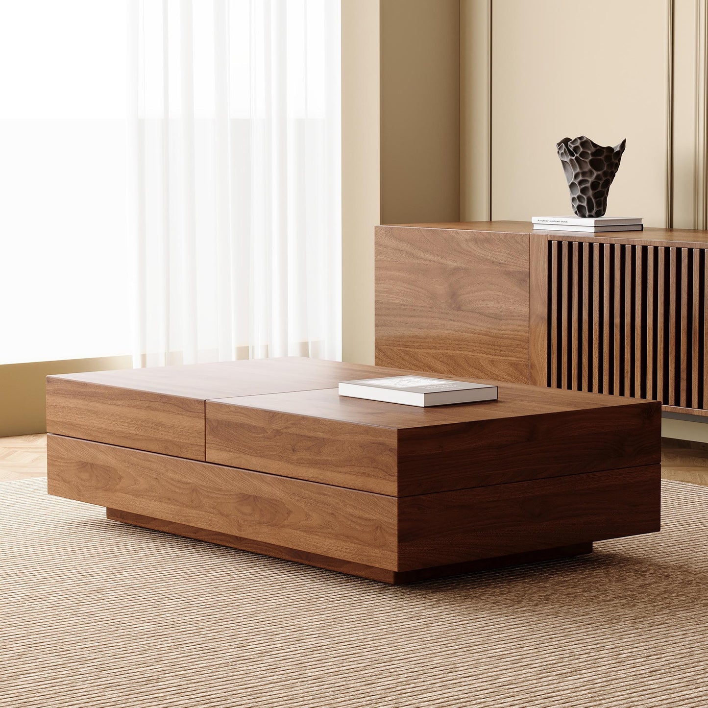 FamiDear Contemporary Living Room Set – Modern Sofa, Coffee Table & TV Stand Bundle