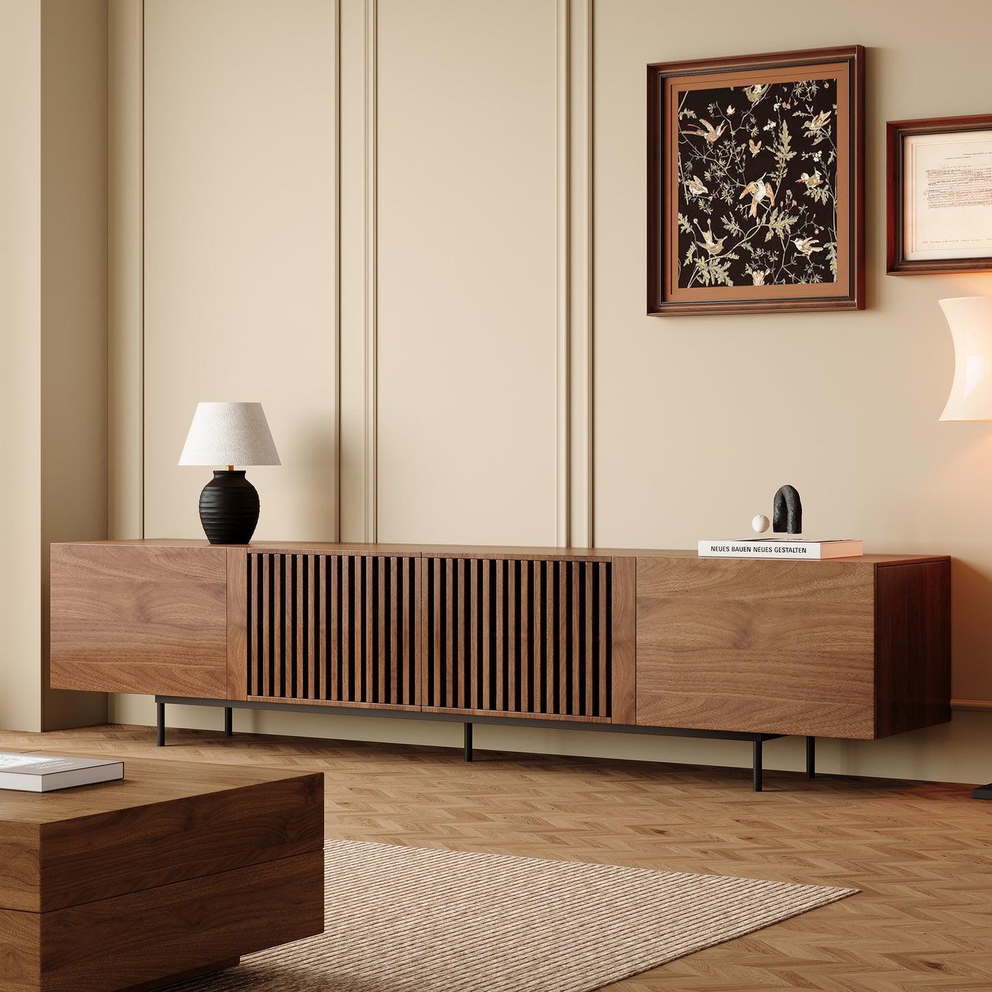 FamiDear Contemporary Living Room Set – Modern Sofa, Coffee Table & TV Stand Bundle
