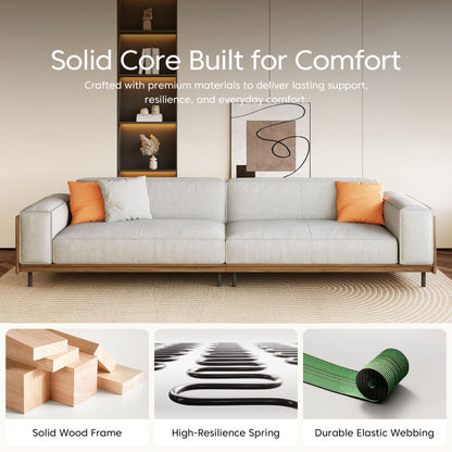 FamiDear Contemporary Living Room Set – Modern Sofa, Coffee Table & TV Stand Bundle