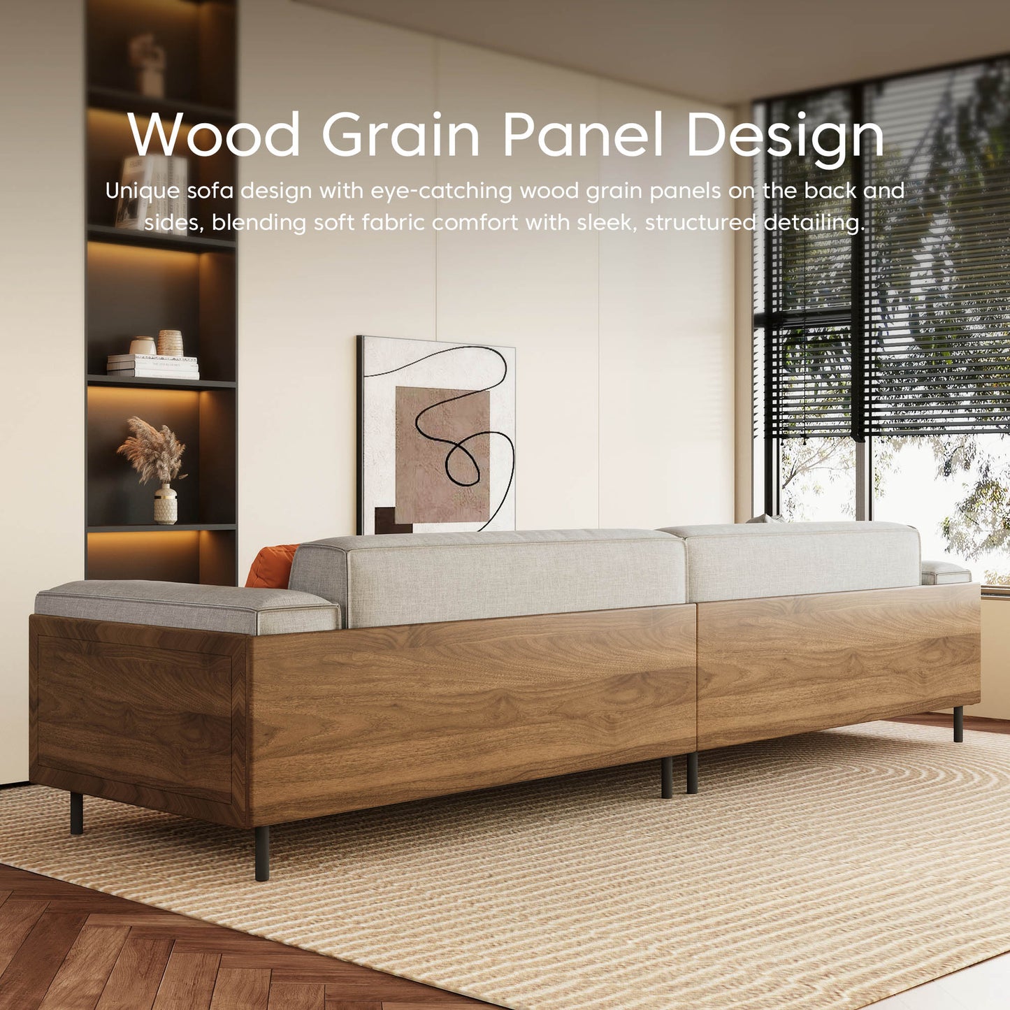 FamiDear Contemporary Living Room Set – Modern Sofa, Coffee Table & TV Stand Bundle