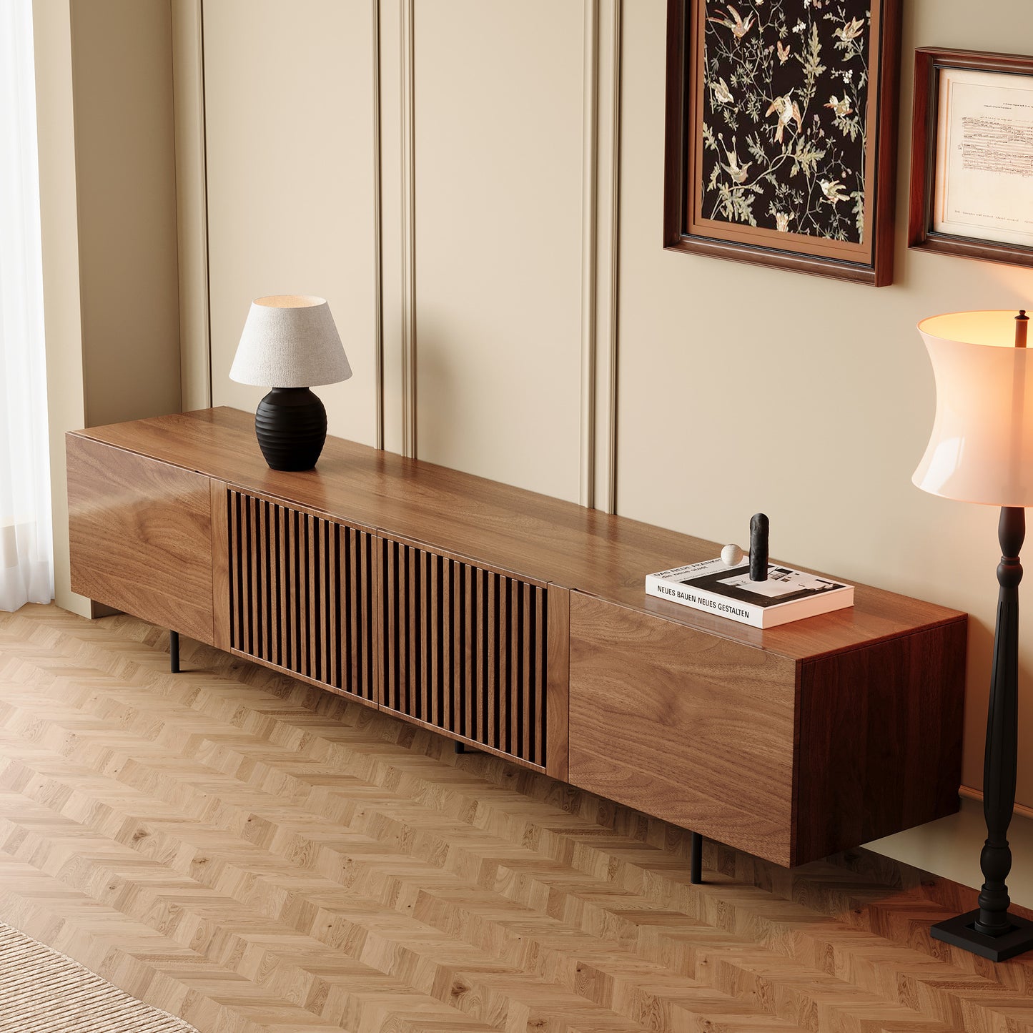 FamiDear Contemporary Living Room Set – Modern Sofa, Coffee Table & TV Stand Bundle