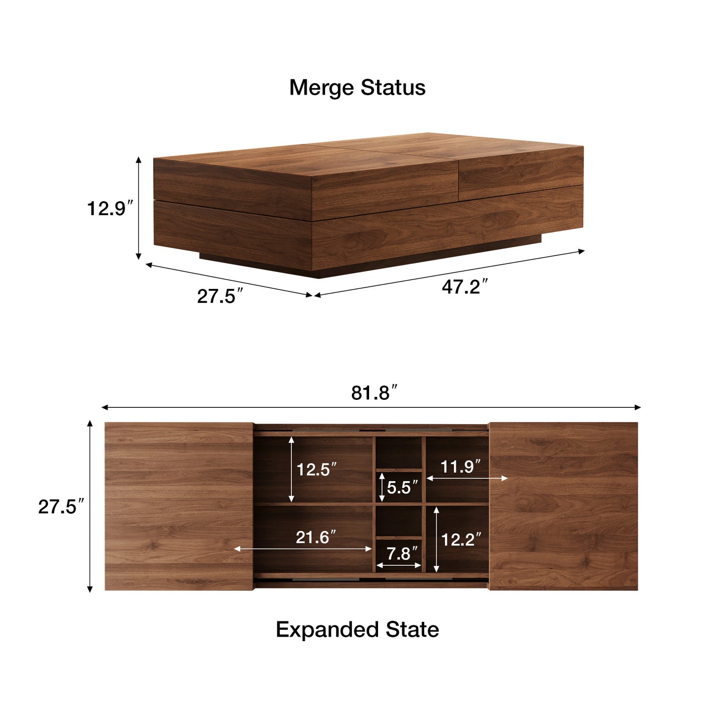 FamiDear Contemporary Living Room Set – Modern Sofa, Coffee Table & TV Stand Bundle