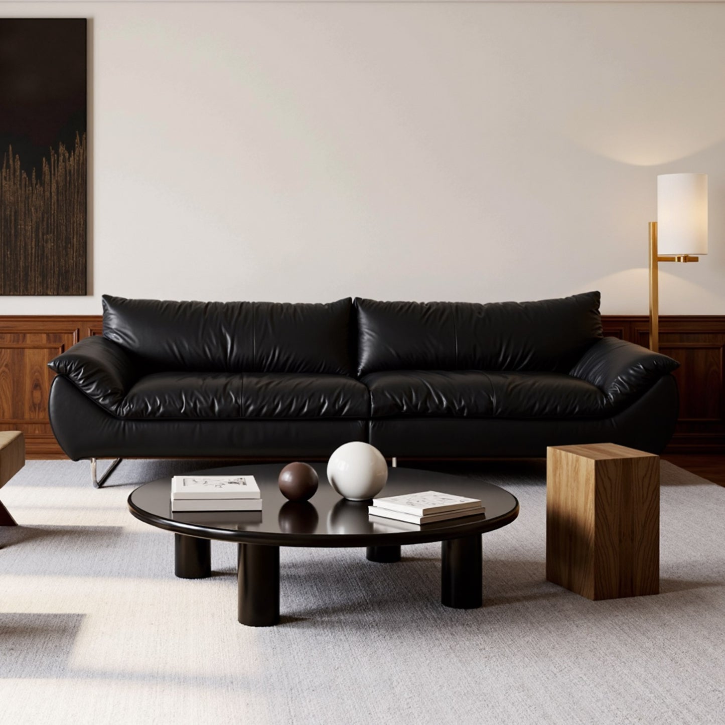 Zane Genuine Leather Sofa (87” / 94” / 102” / 110”)