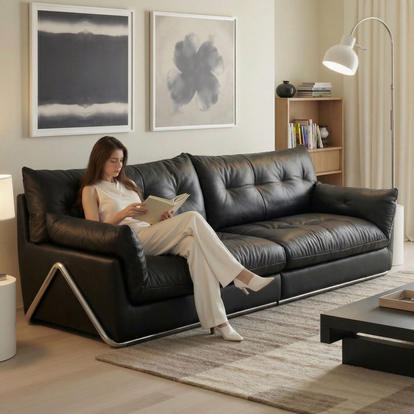 Blaine Genuine Leather Sofa (87” / 94” / 102” / 110”)