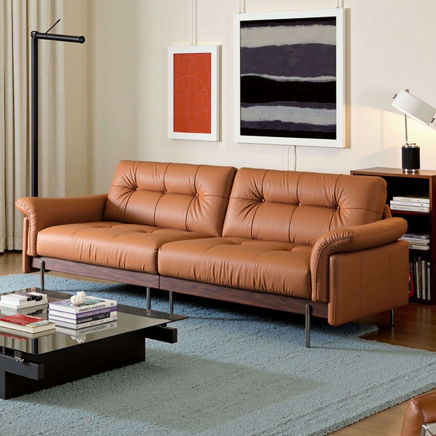 Liuguang Genuine Leather Sofa (94” / 110” / 118” / 126”)