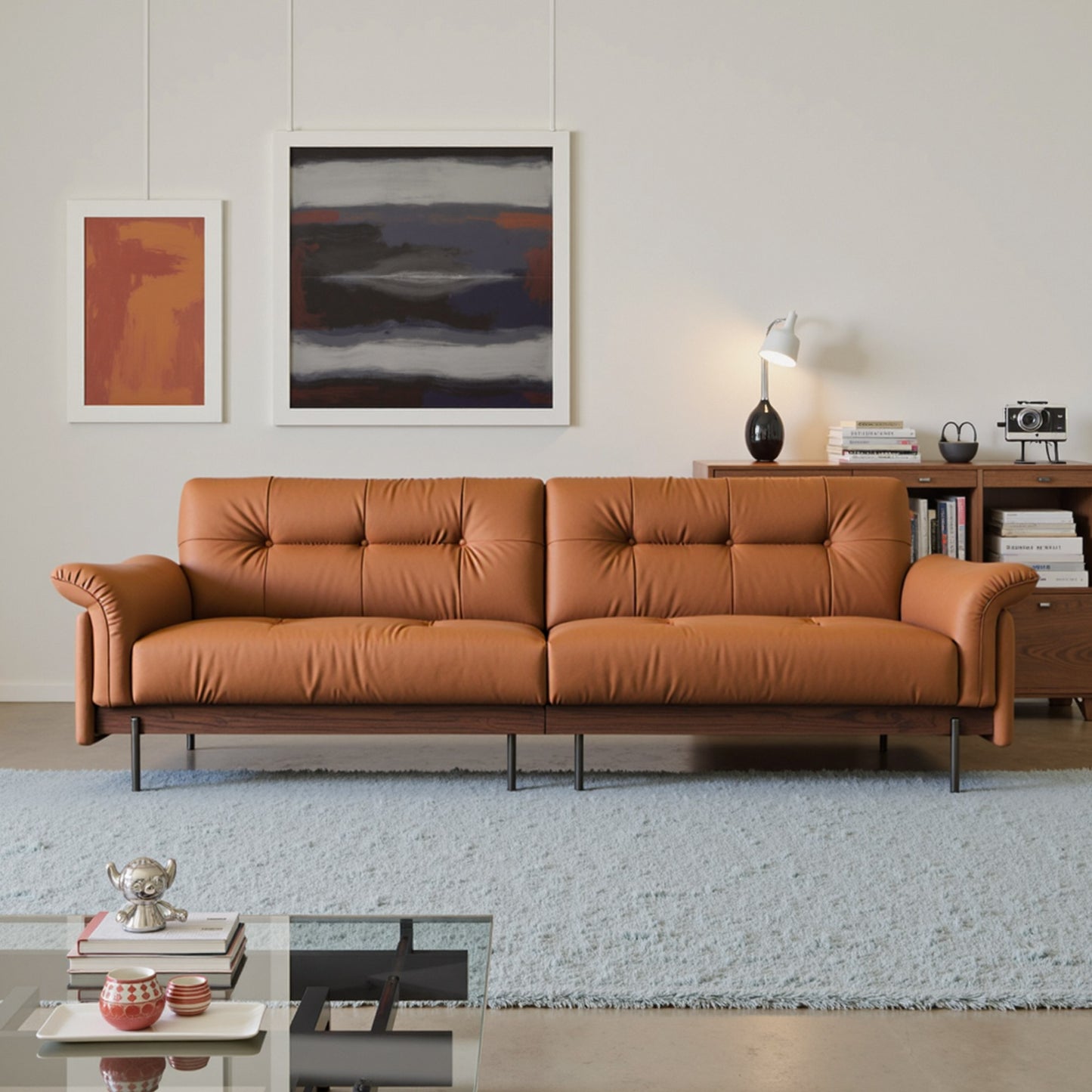 Liuguang Genuine Leather Sofa (94” / 110” / 118” / 126”)