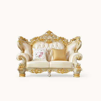 Versailles Royale Luxury Sofa Set – European Baroque Gold Carved Living Room Collection