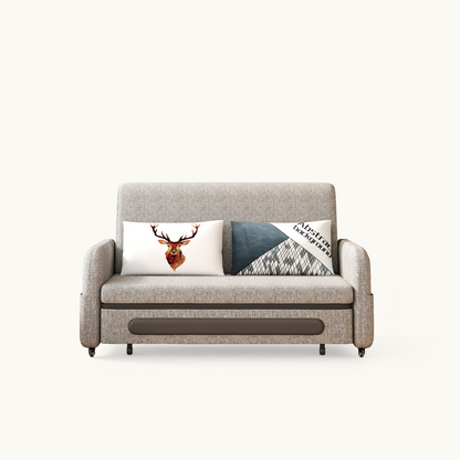 Modern Fold-Out Sofa Bed 56.69" with Adjustable Backrest & Hidden Storage