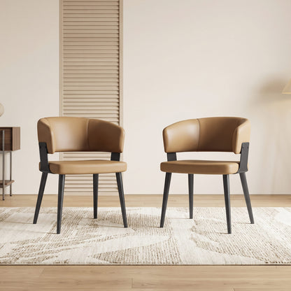 Modern Upholstered Dining Chairs Set of 2 D57-FK-M002
