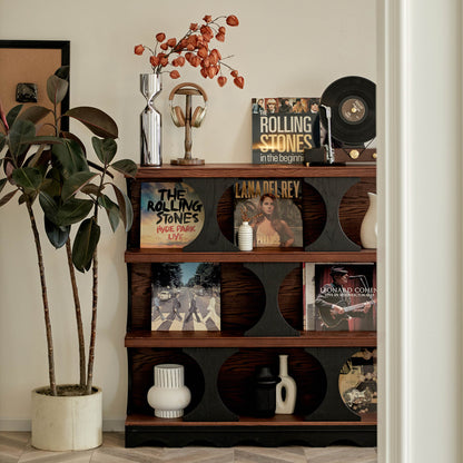 Orion Vintage Open Bookcase, Mid-Century Display Storage Shelf