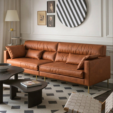 Shendu Genuine Leather Sofa (94” / 102” / 110”)