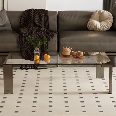 Coffee Table SBYCJ006 Modern Glass Hardware Material 47.2"