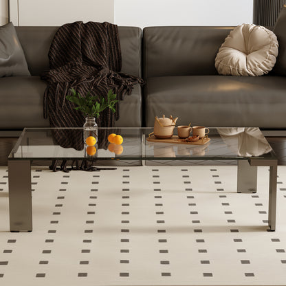 Coffee Table SBYCJ006 Modern Glass Hardware Material 47.2"