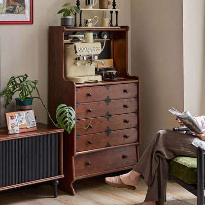 Alden Vintage Drawer Storage Cabinet with Entryway Organizer