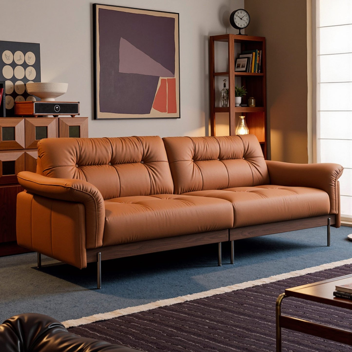 Liuguang Genuine Leather Sofa (94” / 110” / 118” / 126”)