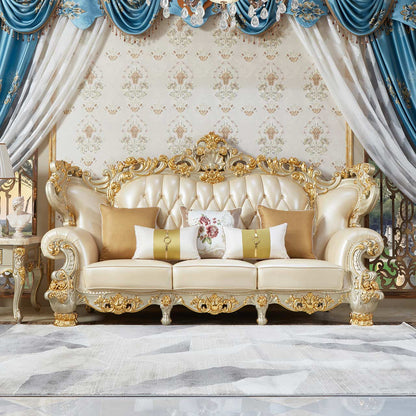 Versailles Royale Luxury Sofa Set – European Baroque Gold Carved Living Room Collection
