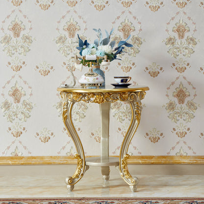 Château Royale End Table – French Rococo Luxury Accent Table