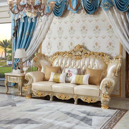 Versailles Royale Luxury Sofa Set – European Baroque Gold Carved Living Room Collection