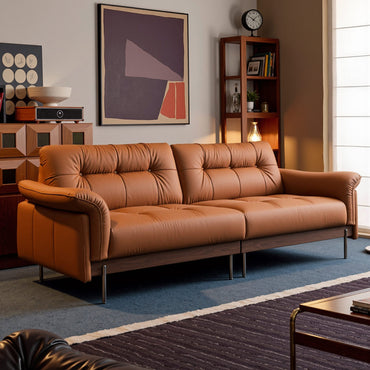 Liuguang Genuine Leather Sofa (94” / 110” / 118” / 126”)