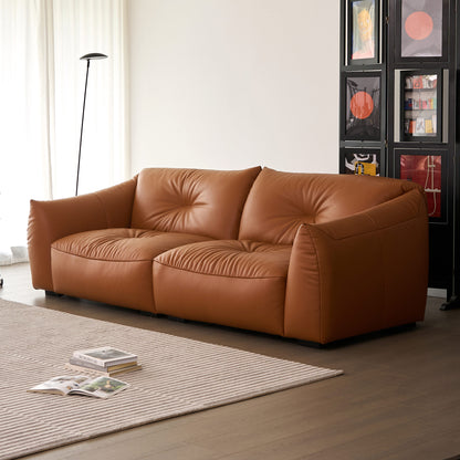 Karl Genuine Leather Sofa (87” / 94” / 102” / 110”)