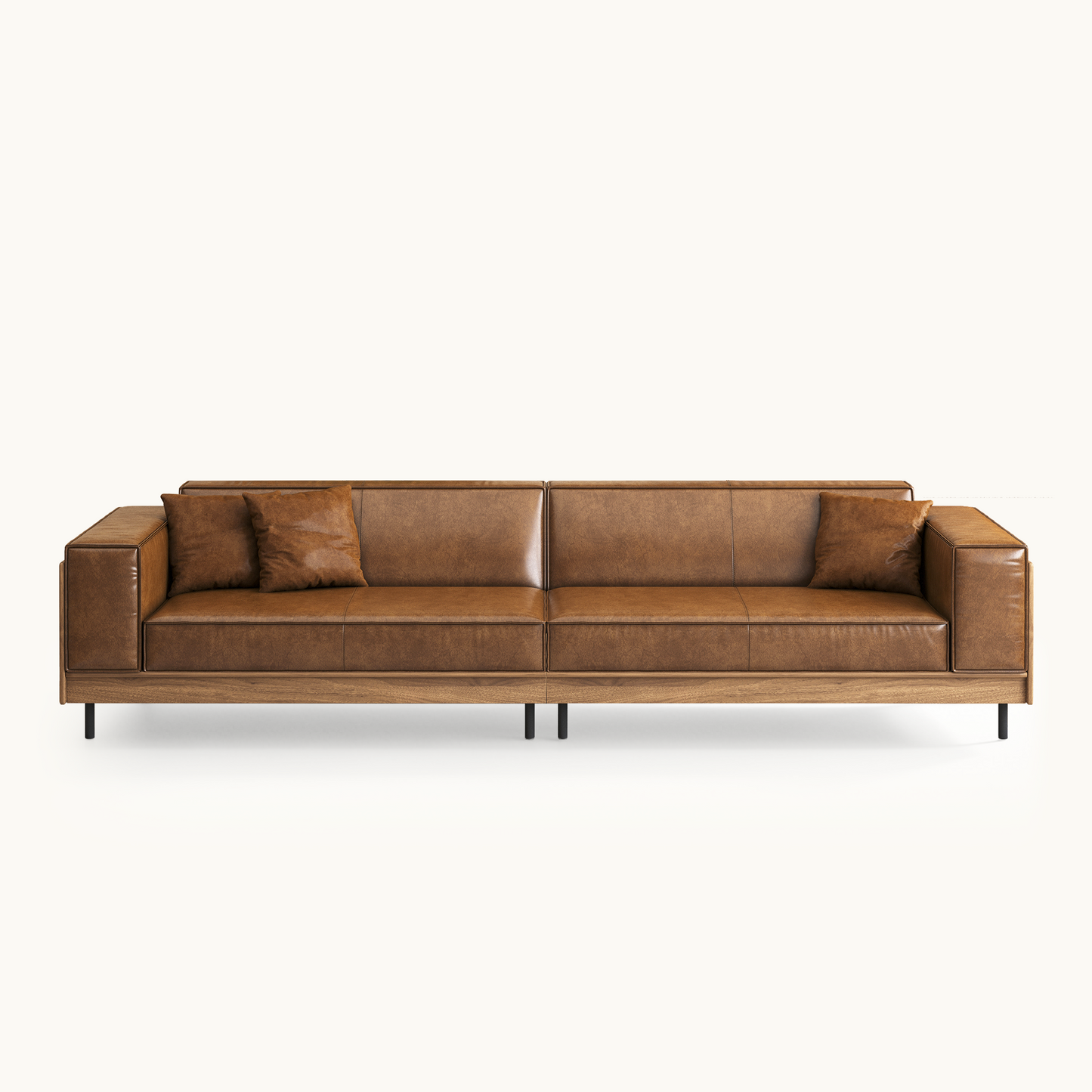 Modern 4-Seater Sofa with Deep Seats for Living Rooms