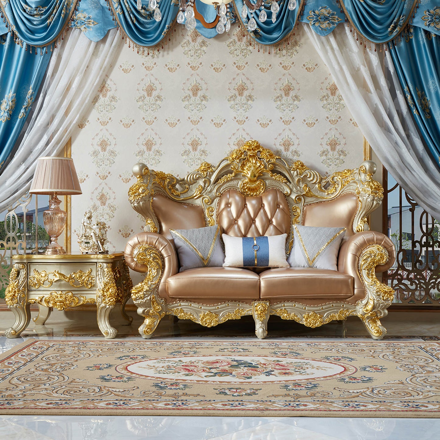 Versailles Imperial Sofa Set – Luxury French Rococo Living Room Collection