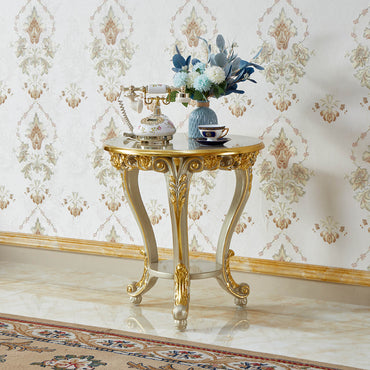 Château Royale End Table – French Rococo Luxury Accent Table