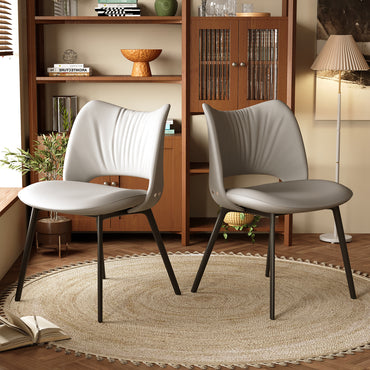 Dining Chair Modern Upholstered Seat (Set of 2)