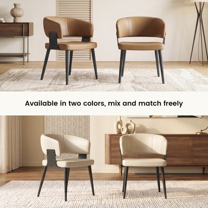 Modern Upholstered Dining Chairs Set of 2 D57-FK-M002